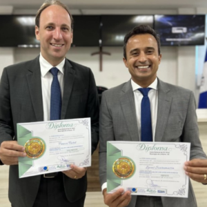 Lucas Scaramussa e Franco Fiorot são diplomados pela Justiça Eleitoral