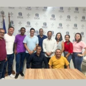 Jaguaré: Vereadores participam de importante reunião com o Secretário de Saúde do Estado.
