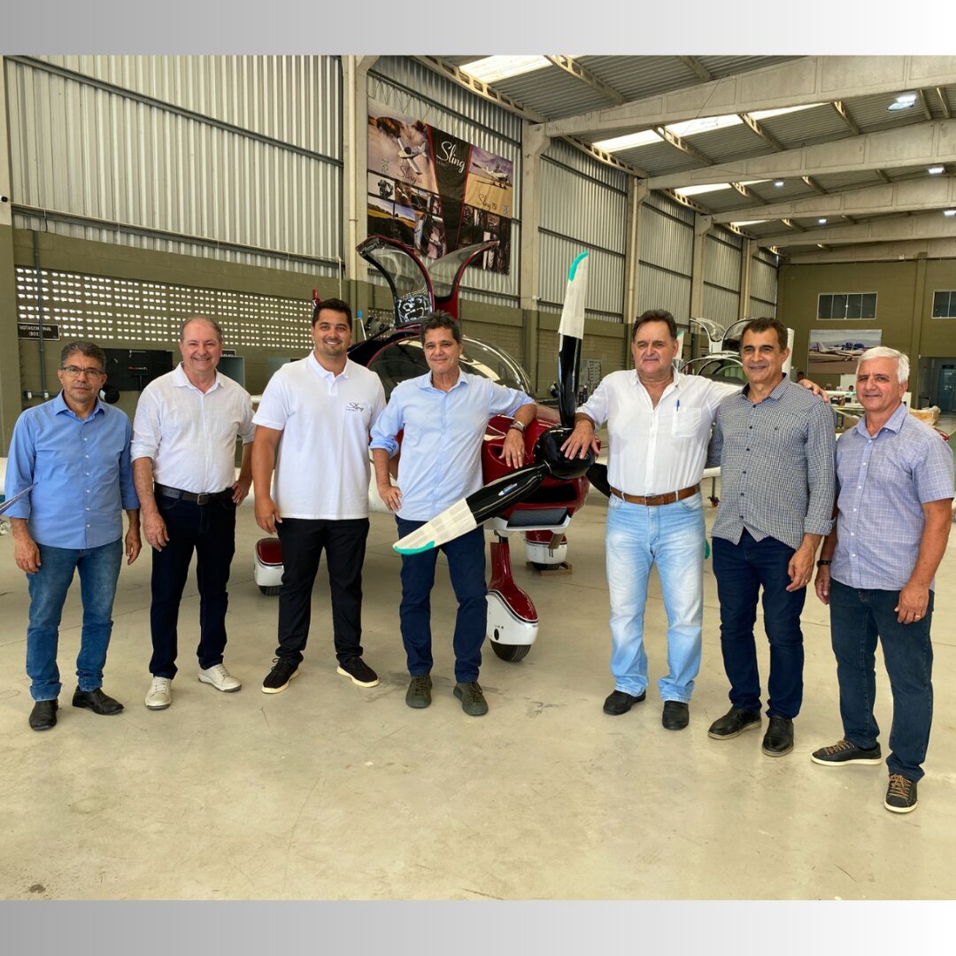 Vice-governador visita fábrica de aviões e destaca investimento em Jaguaré