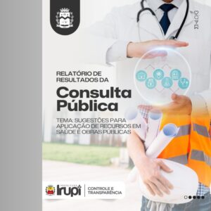 Irupi Divulga Relatório da Consulta Pública Sobre Saúde e Obras Públicas