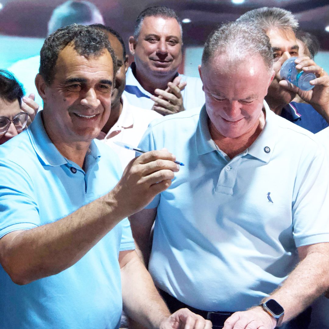 Marcos Guerra recebe governador Renato Casagrande para inaugurações em Jaguaré