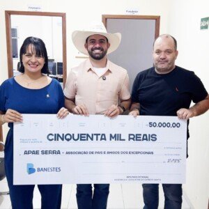 Pablo Muribeca destina R$ 50 mil à Apae Serra e convoca parlamentares a apoiar a instituição
