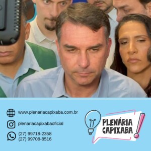 O que Flávio Bolsonaro falou em Vitória, em ritmo de pré-campanha