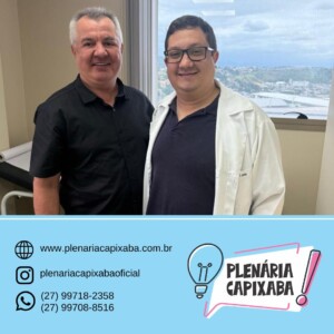 MDB/ES: Encontro de Tião Pelaes, membro nato do MDB de Vitória, e o Dr. Fernando Santorio, vereador mais votado do município de Cariacica