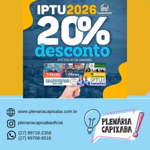 IPTU 2026: Prefeitura de Guarapari detalha descontos, parcelamento e esclarece atualização dos valores