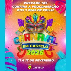 Castelo se prepara para sete dias de folia entre 11 e 17 de fevereiro