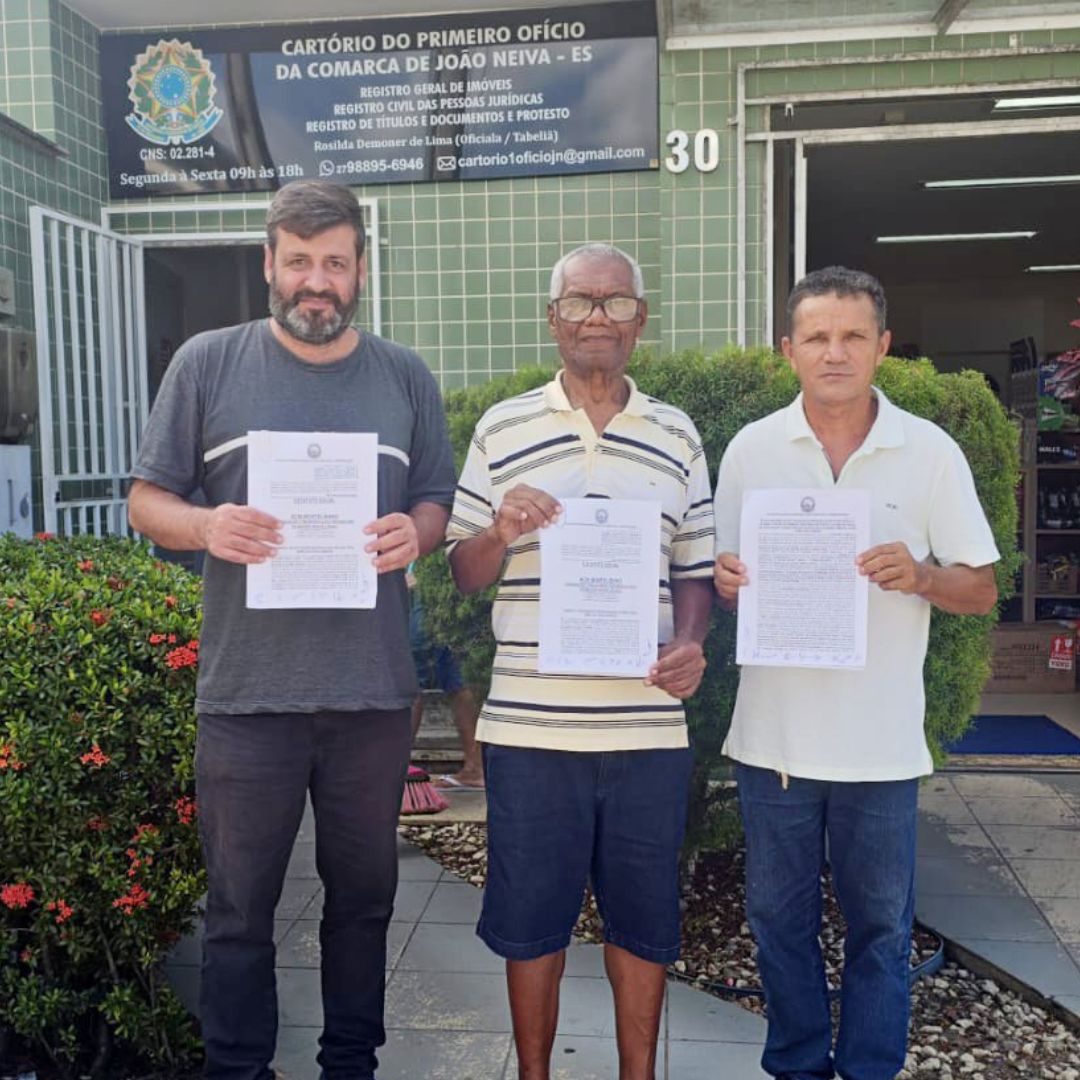 Monte Líbano é o primeiro bairro de João Neiva a registrar associação de moradores com apoio do CCJON