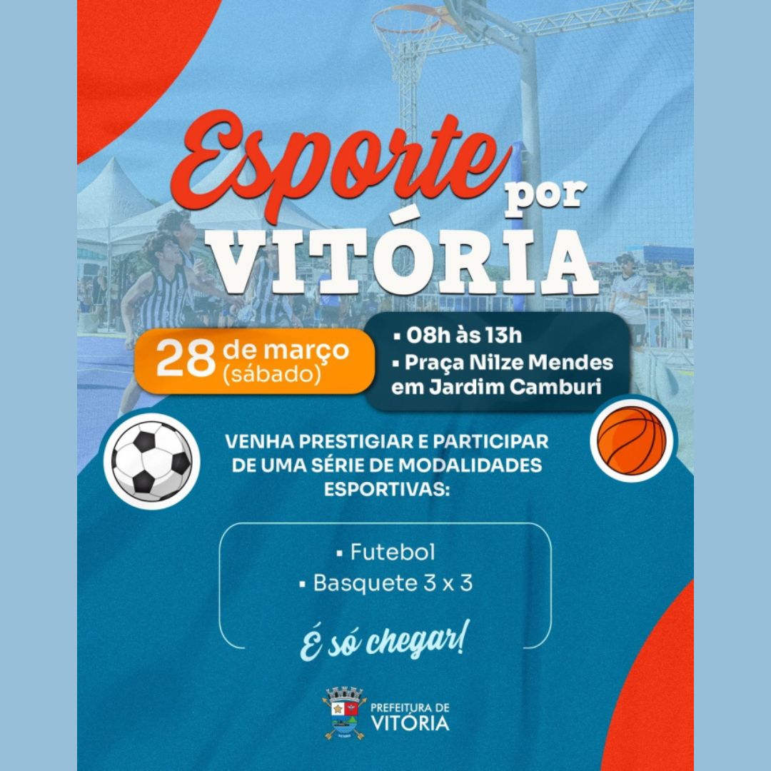 Praça de Jardim Camburi recebe 15ª edição do Esporte por Vitória neste sábado (28)
