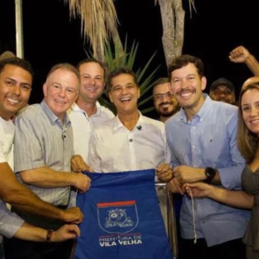 Arnaldinho Borgo em lua de mel com Ricardo Ferraço e Renato Casagrande