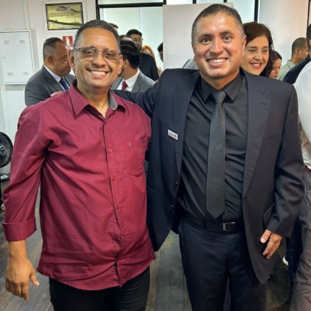 O vice-prefeito de Domingos Martins, Sargento Wagner, participou da inauguração da nova sede da ASCAMVES