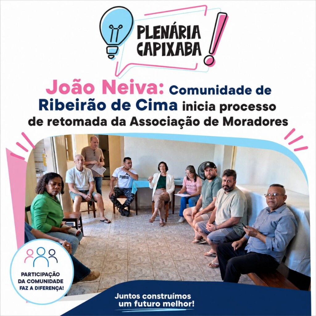 João Neiva: Comunidade de Ribeirão de Cima inicia processo de retomada da Associação de Moradores