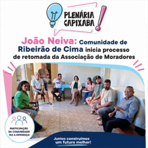 João Neiva: Comunidade de Ribeirão de Cima inicia processo de retomada da Associação de Moradores