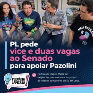 PL pede vice e duas vagas ao Senado para apoiar Pazolini
