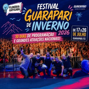 Festival Guarapari de Inverno 2026 terá 10 dias de programação e grandes atrações nacionais