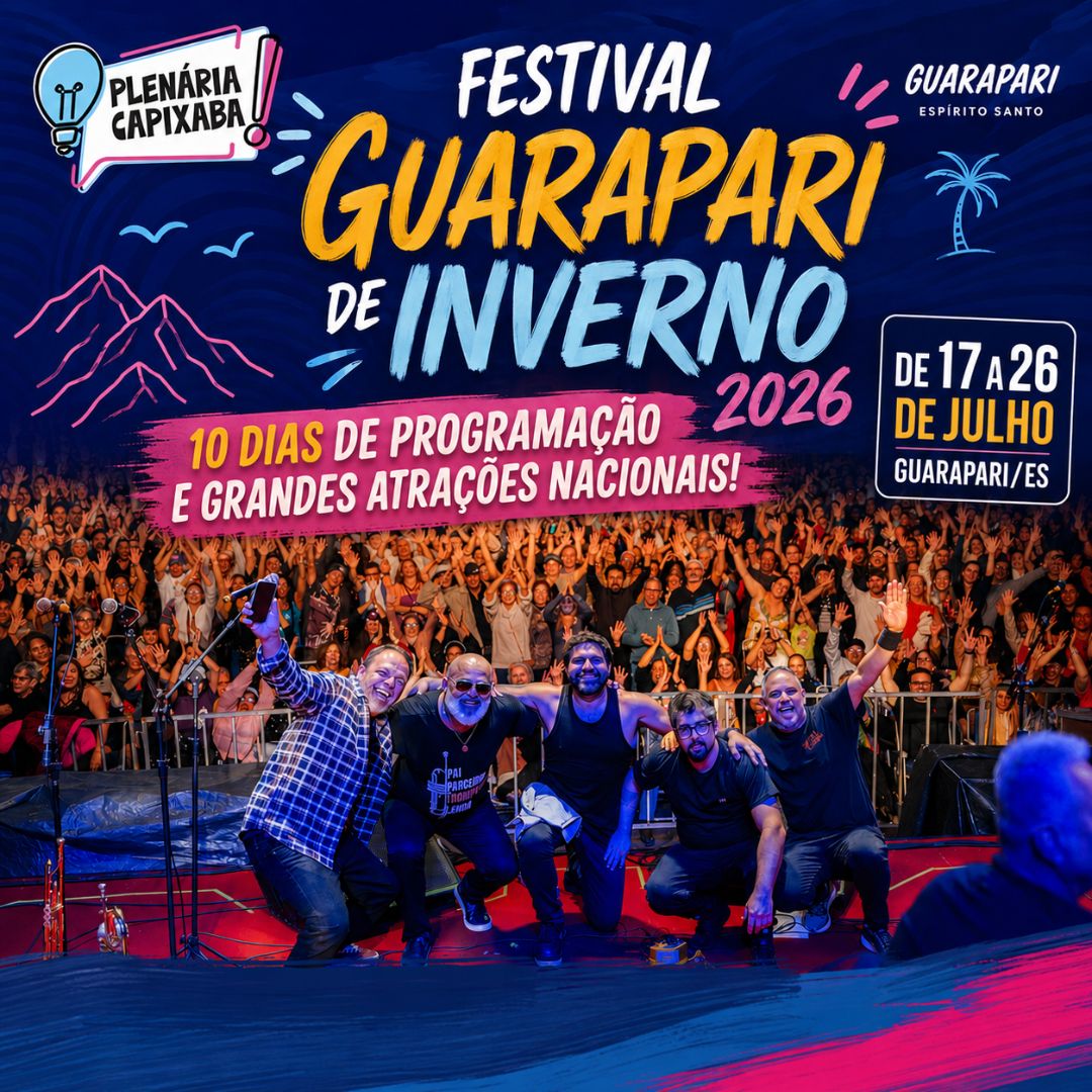 Festival Guarapari de Inverno 2026 terá 10 dias de programação e grandes atrações nacionais