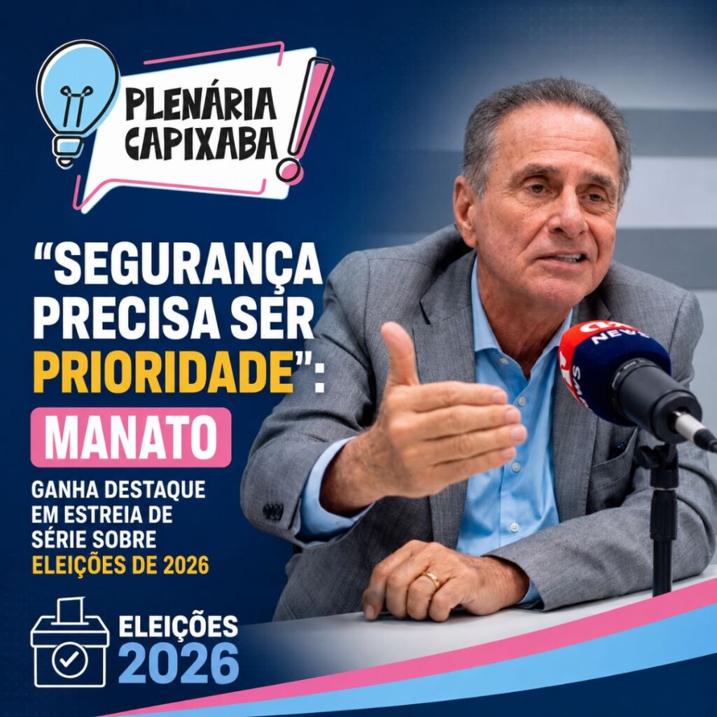 “Segurança precisa ser prioridade”: Manato ganha destaque em estreia de série sobre eleições de 2026