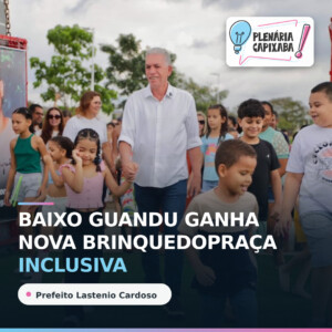 Baixo Guandu ganha nova brinquedopraça inclusiva