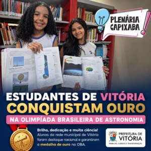 Estudantes da Emef Francisco Lacerda de Aguiar conquistam ouro na Olimpíada Brasileira de Astronomia