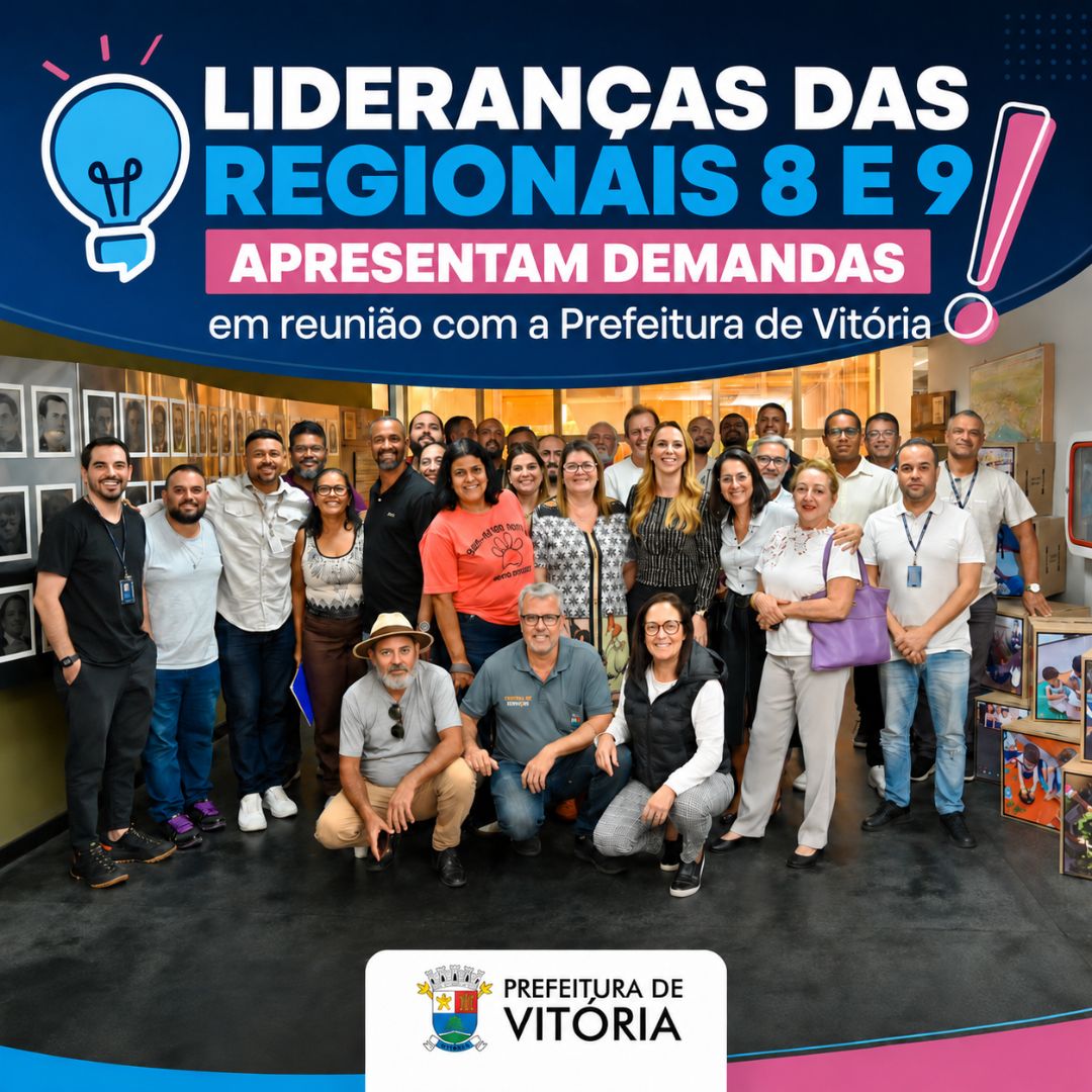 Lideranças das Regionais 8 e 9 apresentam demandas em reunião com a Prefeitura de Vitória