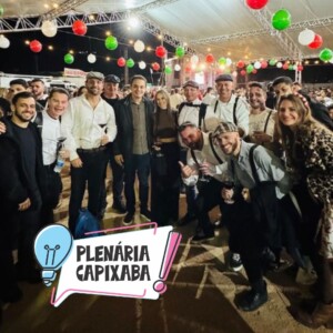 Pazolini e deputado federal Evair de Melo participam da Serenata Italiana em Venda Nova do Imigrante
