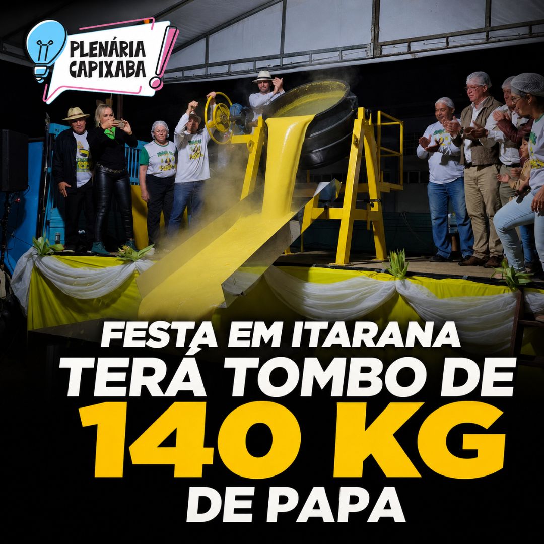 Festa em Itarana terá tombo de 140 kg de papa