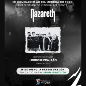 Vitória se transforma na capital do rock com Nazareth e Lordose pra Leão em noite histórica