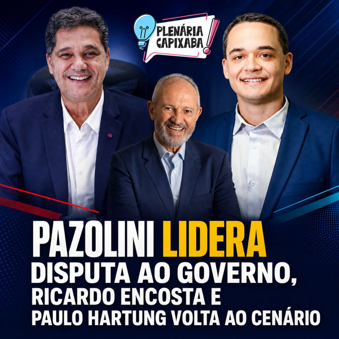 Pazolini lidera disputa ao Governo, Ricardo encosta e Paulo Hartung volta ao cenário