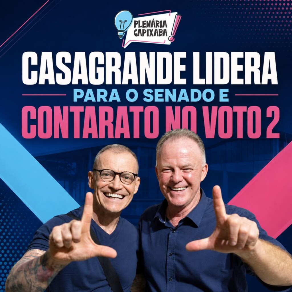 Casagrande lidera para o Senado e Contarato no voto 2