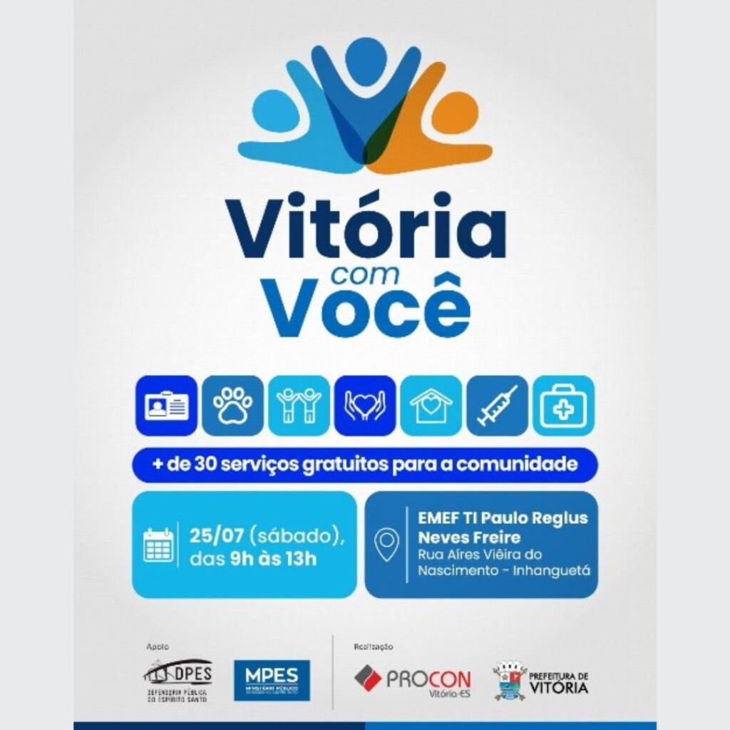 PMV leva vários serviços e cidadania a Inhanguetá em mais uma edição do Vitória com Você, neste sábado (25)