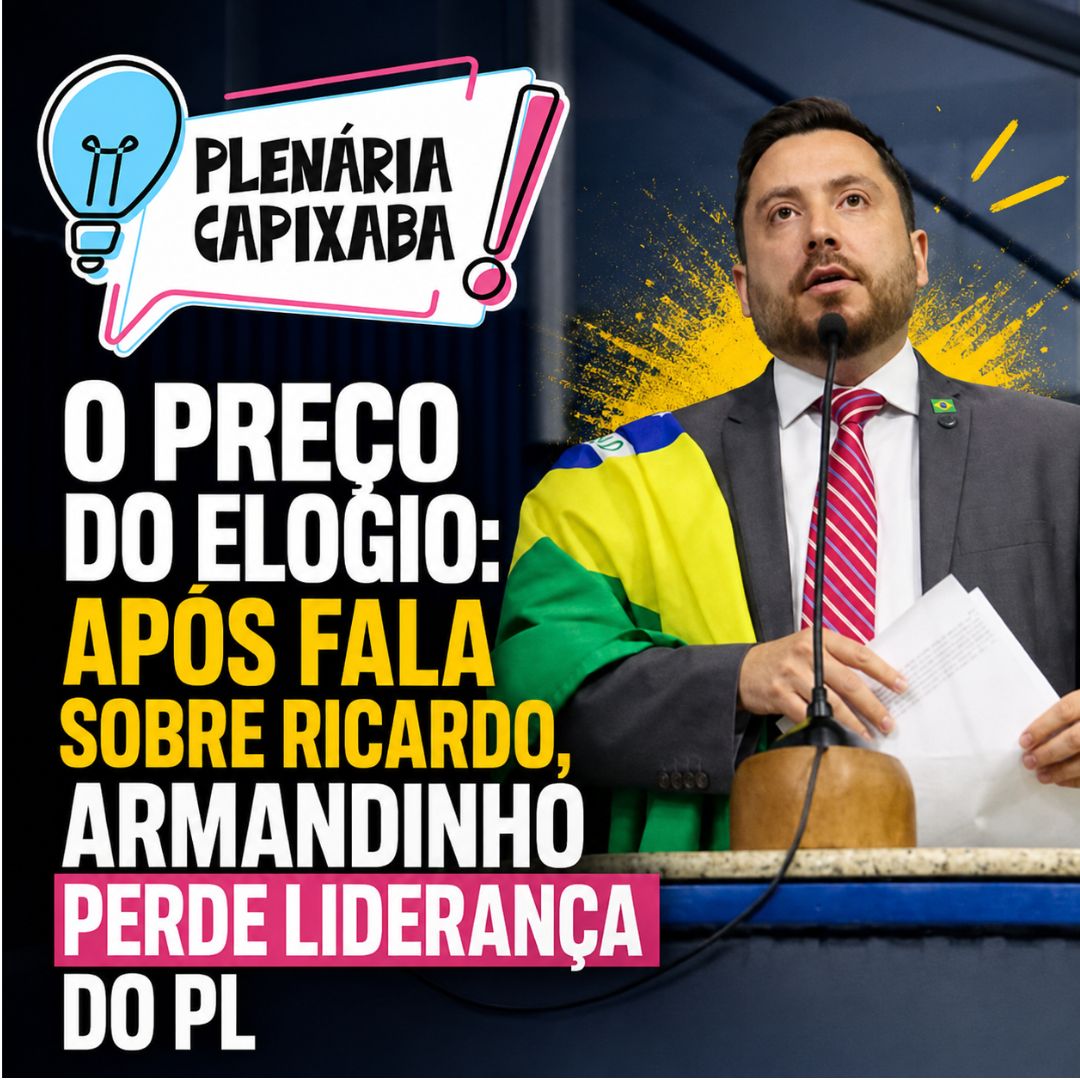 O preço do elogio: após fala sobre Ricardo, Armandinho perde liderança do PL