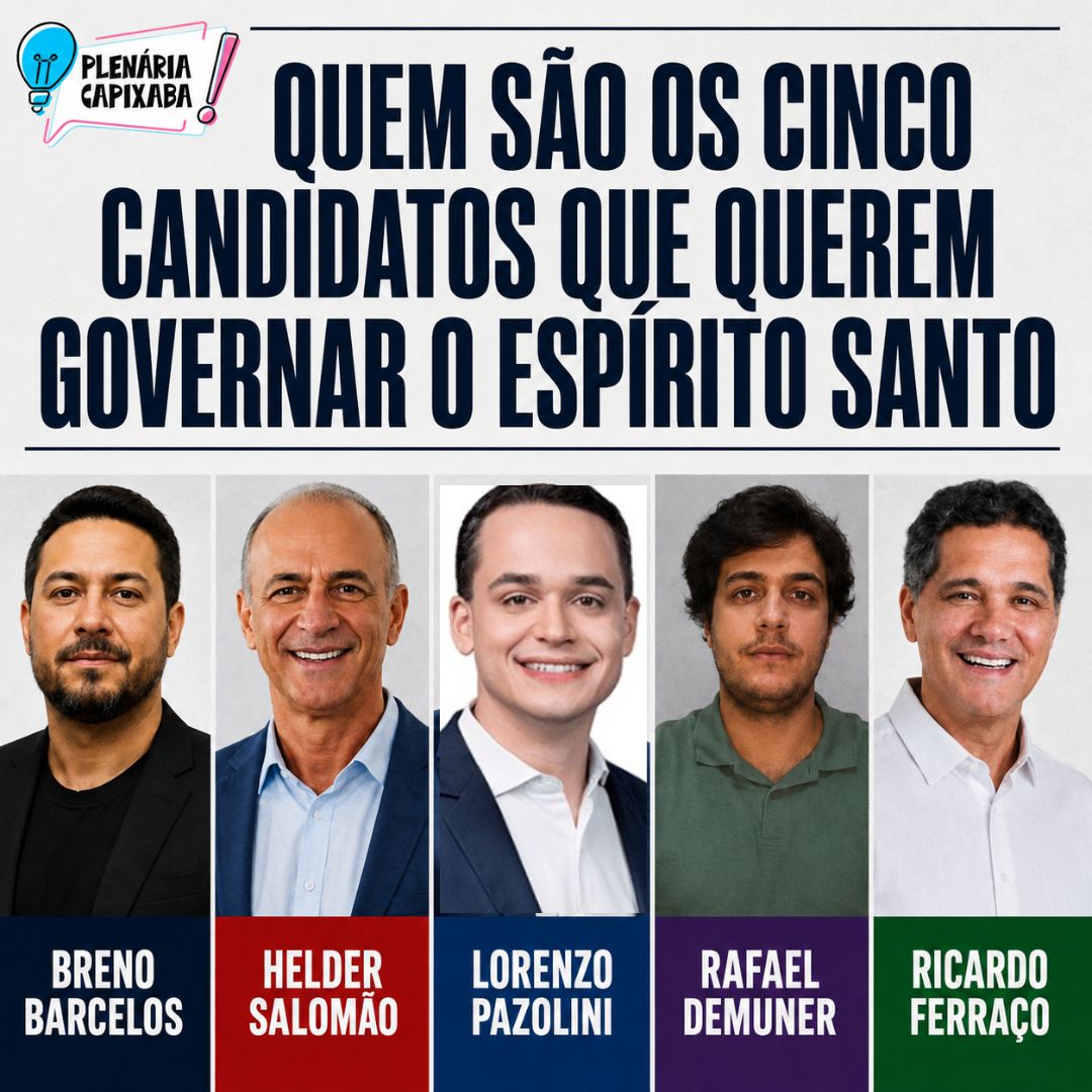 Quem são os cinco candidatos que querem governar o Espírito Santo