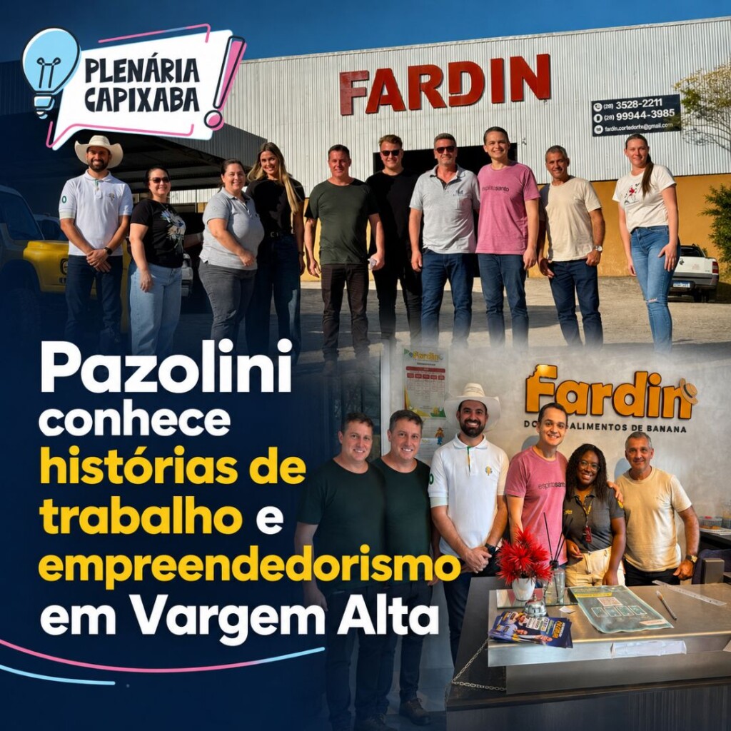 Pazolini conhece histórias de trabalho e empreendedorismo em Vargem Alta