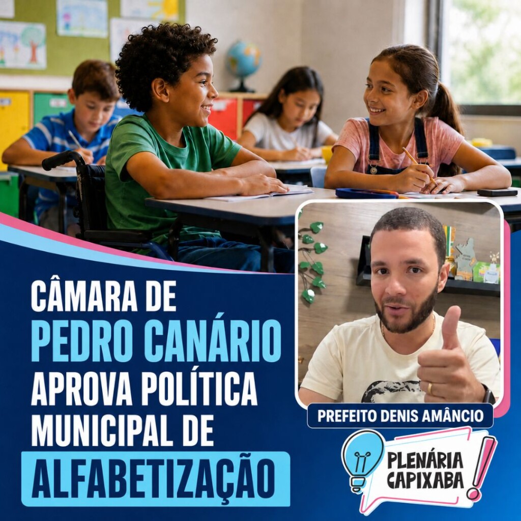 Pedro Canário cria política municipal de alfabetização