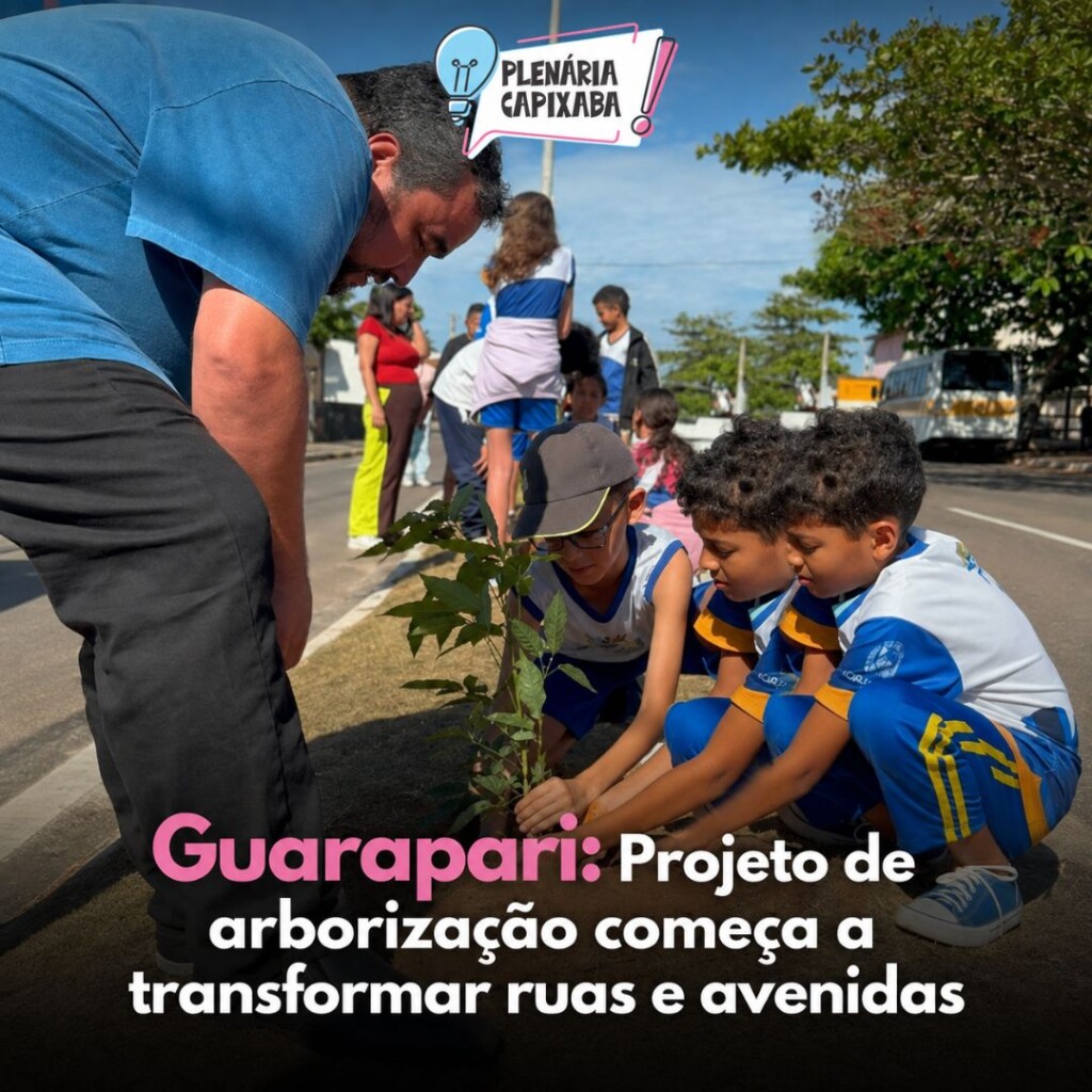 Guarapari: Projeto de arborização começa a transformar ruas e avenidas