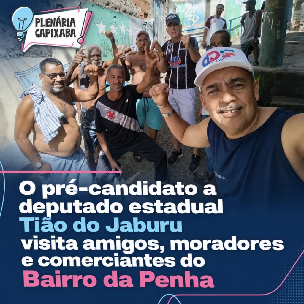 O pré-candidato a deputado estadual Tião do Jaburu visita amigos, moradores e comerciantes do Bairro da Penha