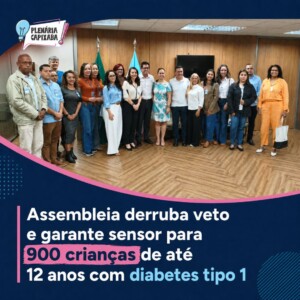 Assembleia derruba veto e garante sensor para 900 crianças de até 12 anos com diabetes tipo 1