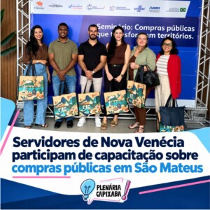 Servidores de Nova Venécia participam de capacitação sobre compras públicas em São Mateus