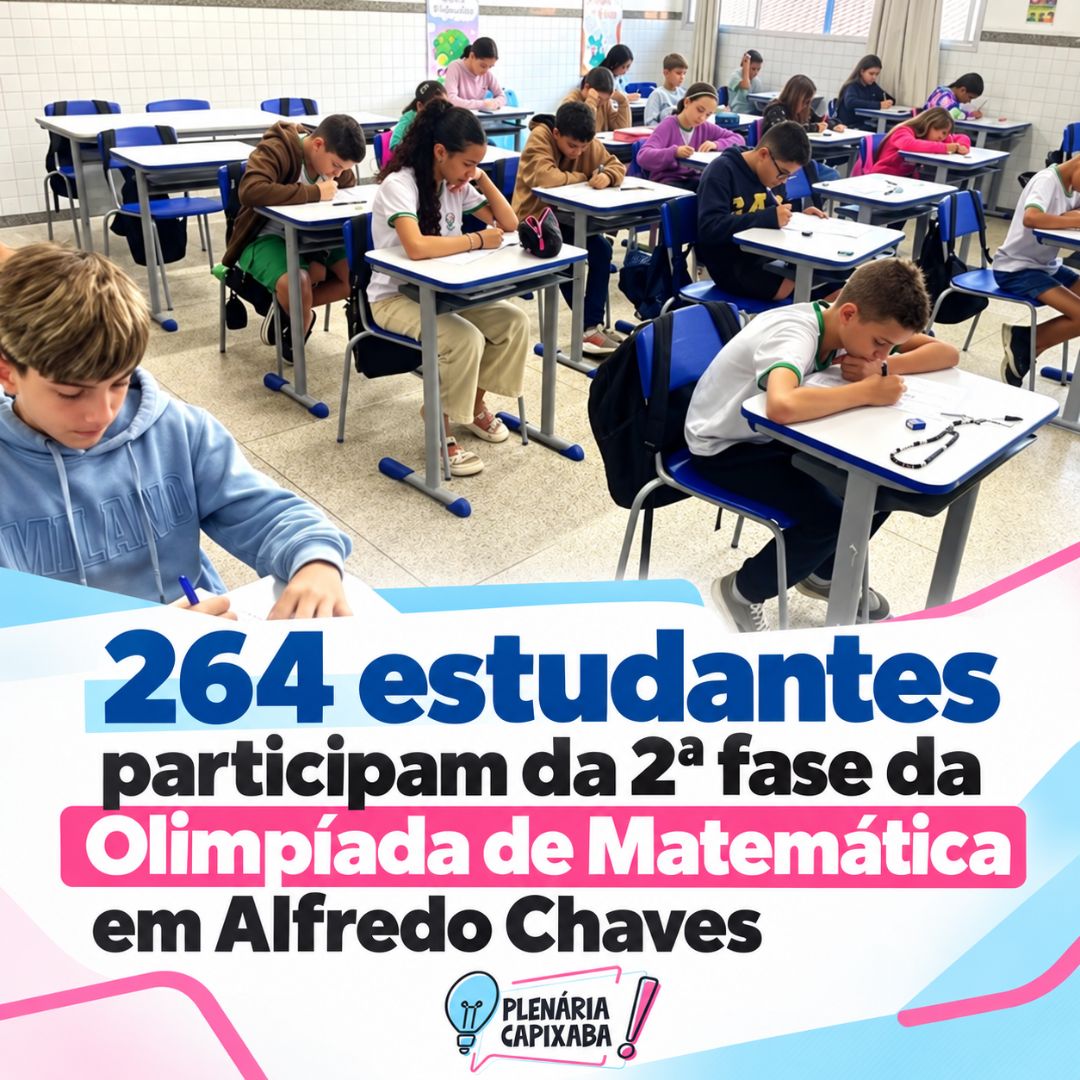 264 estudantes participam da 2ª fase da Olimpíada de Matemática em Alfredo Chaves