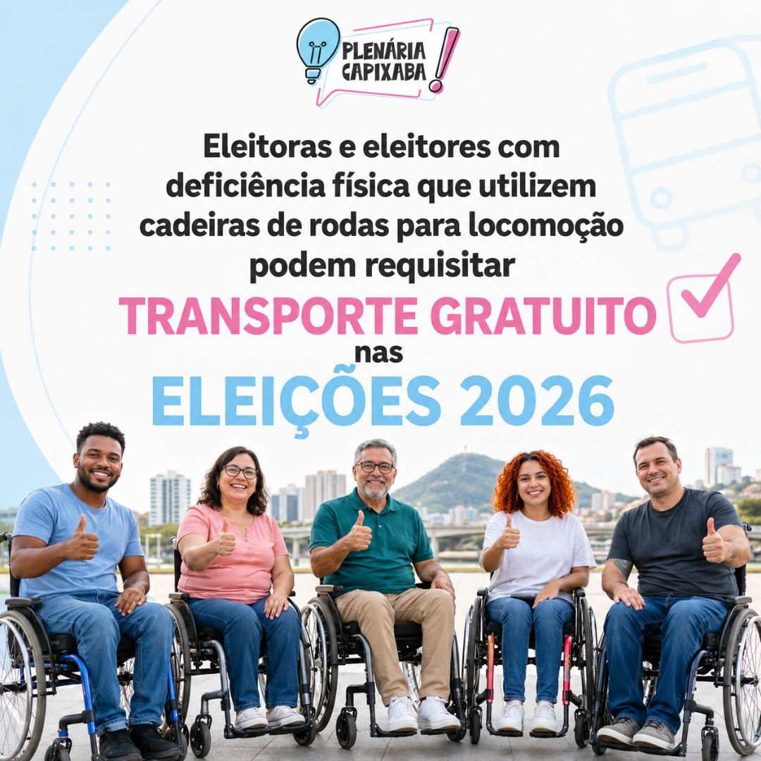 Eleitoras e eleitores com deficiência física que utilizem cadeiras de rodas para locomoção podem requisitar transporte gratuito nas Eleições 2026