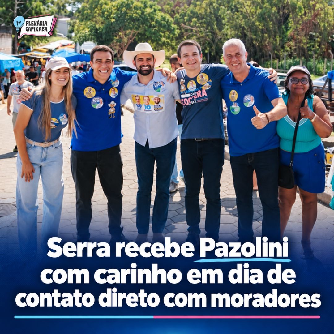 Serra recebe Pazolini com carinho em dia de contato direto com moradores