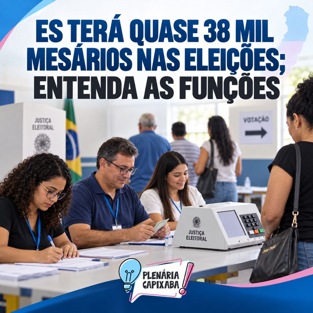 ES terá quase 38 mil mesários nas eleições; entenda as funções