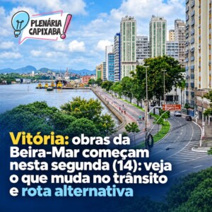 Obras da Beira-Mar começam nesta segunda (14): veja o que muda no trânsito e rota alternativa