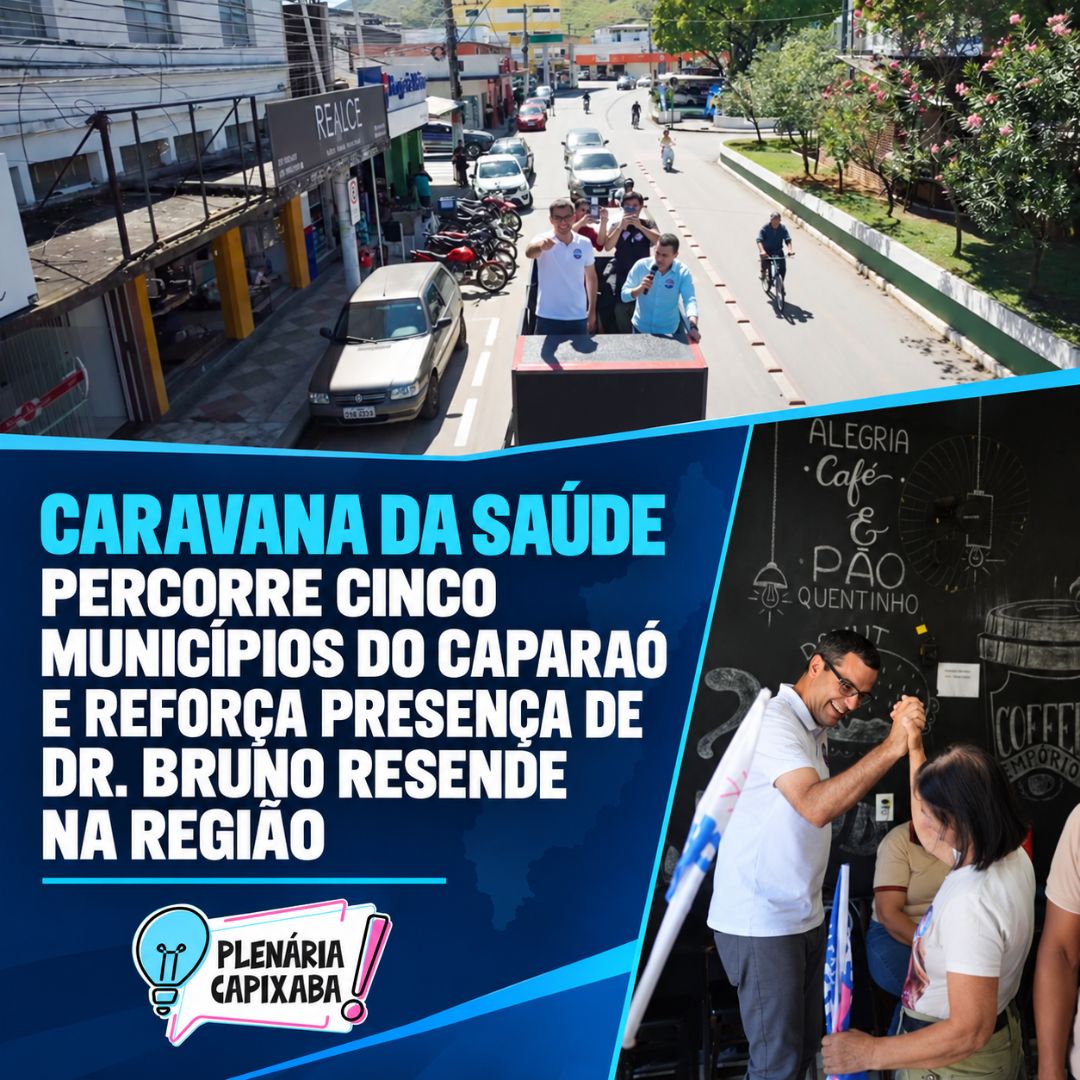 Caravana da Saúde percorre cinco municípios do Caparaó e reforça presença de Dr. Bruno Resende na região