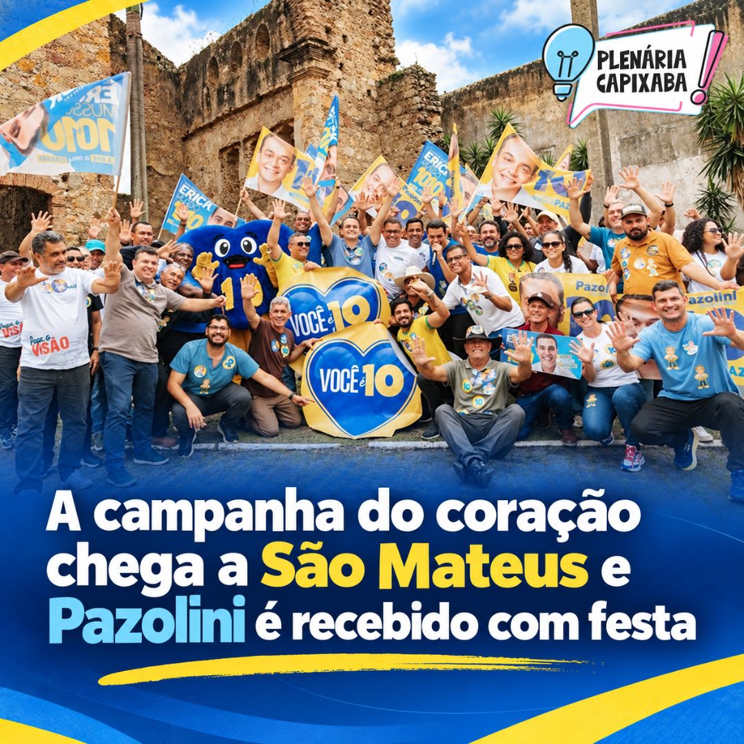 A campanha do coração chega a São Mateus e Pazolini é recebido com festa