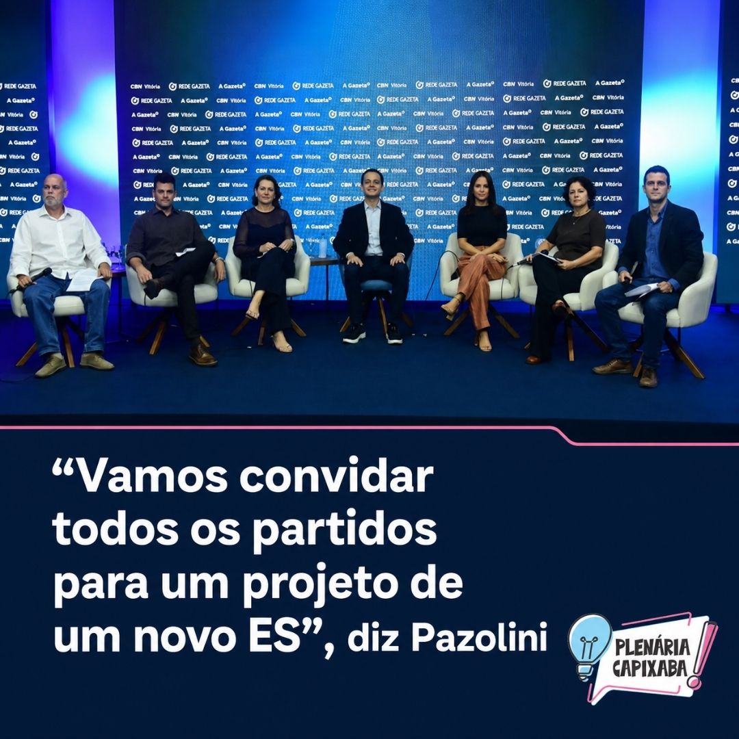 “Vamos convidar todos os partidos para um projeto de um novo ES”, diz Pazolini