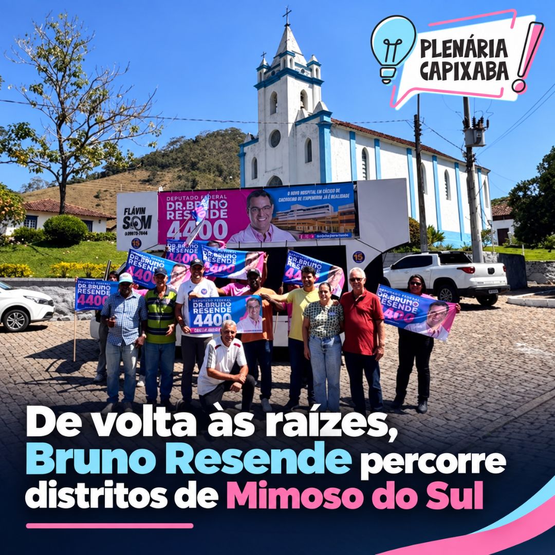 De volta às raízes, Bruno Resende percorre distritos de Mimoso do Sul