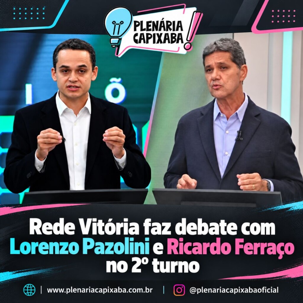 Rede Vitória faz debate com Lorenzo Pazolini e Ricardo Ferraço no 2º turno