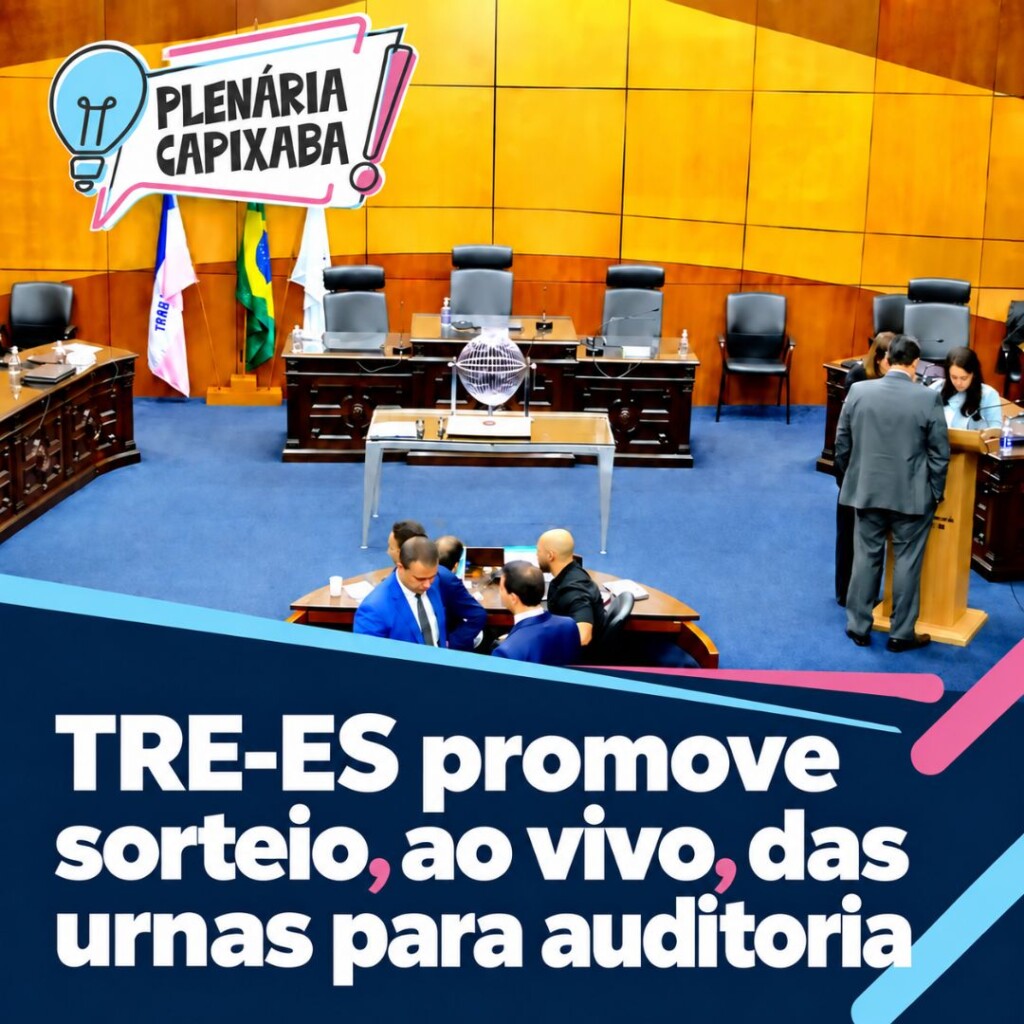 TRE-ES promove sorteio, ao vivo, das urnas para auditoria