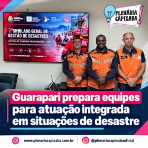 Guarapari prepara equipes para atuação integrada em situações de desastre