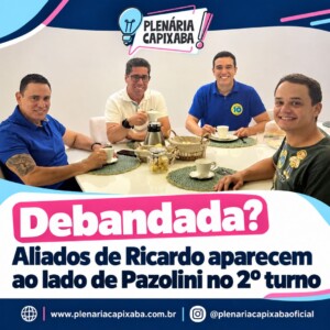Debandada? Aliados de Ricardo aparecem ao lado de Pazolini no 2º turno